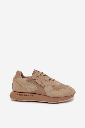 Āda Sneakers modeļa apavi Vīriešiem Big Star OO174298 Hi-Poly System smilšu krāsas 2