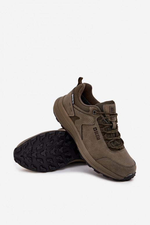 sporta apavi Trekings Vīriešiem Big Star OO174367 HI-POLY SYSTEM Haki krāsas