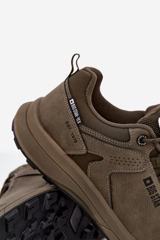 sporta apavi Trekings Vīriešiem Big Star OO174367 HI-POLY SYSTEM Haki krāsas
