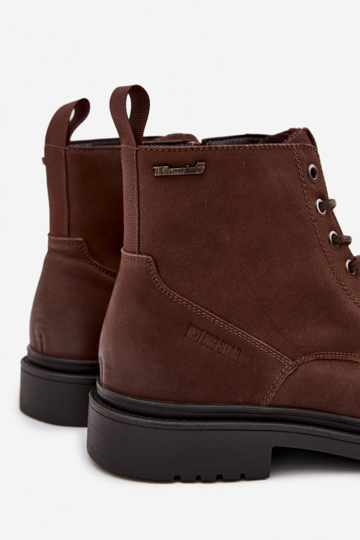 Āda siltināti Sieviešu puszābaki Vīriešiem Uz pili Big Star OO174149 CzekoladoIne