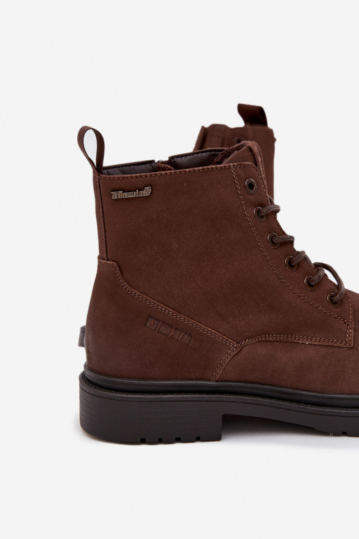 Āda siltināti Sieviešu puszābaki Vīriešiem Uz pili Big Star OO174149 CzekoladoIne