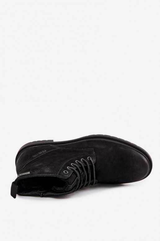 Āda siltināti Sieviešu puszābaki Vīriešiem Uz pili Big Star OO174148 melnas krāsas