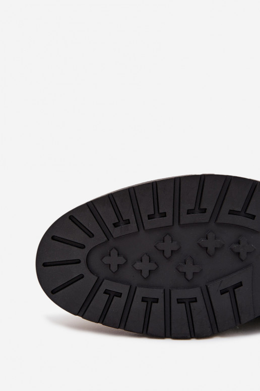 Āda siltināti Sieviešu puszābaki Vīriešiem Uz pili Big Star OO174148 melnas krāsas