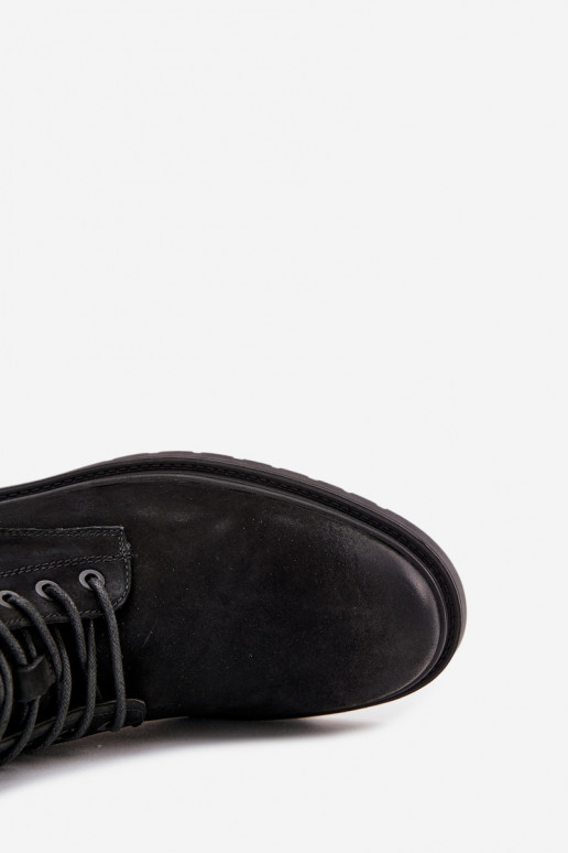 Āda siltināti Sieviešu puszābaki Vīriešiem Uz pili Big Star OO174148 melnas krāsas