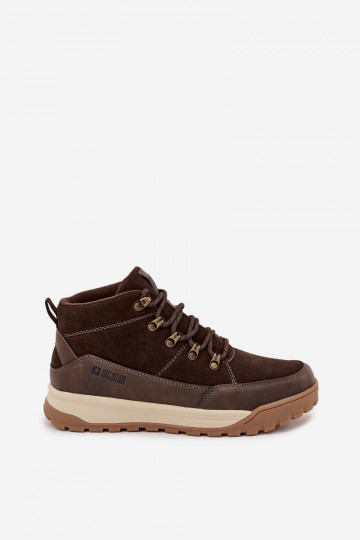 zamšādas pārgājienu zābaki Vīriešiem Big Star SS174263 brūnas krāsas 2