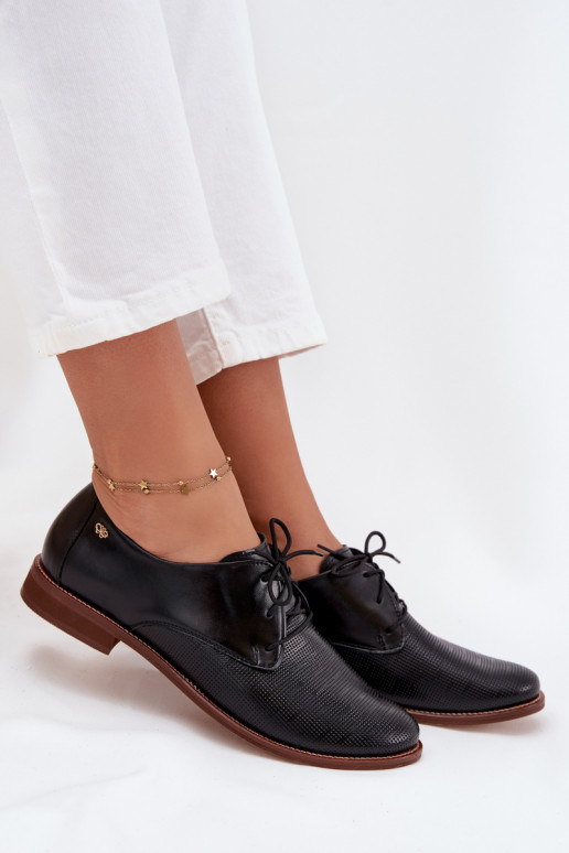 Āda apavi Sieviešu Eleganta stila šņorējami Zazoo 4238 melnas krāsas