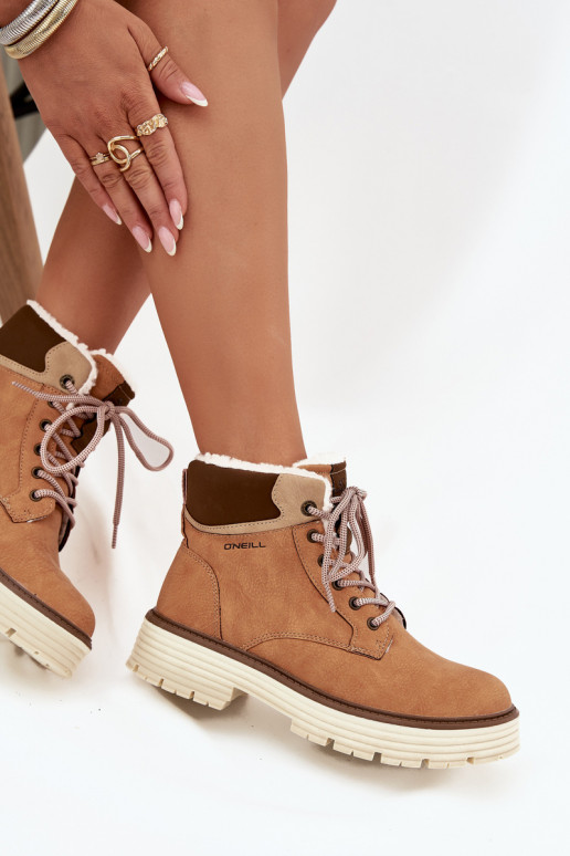 siltināti apavi Sieviešu O'NEILL BENICIA INOMEN HIGH brūnas krāsas siltināti apavi Sieviešu O'NEILL BENICIA INOMEN HIGH brūnas krāsas