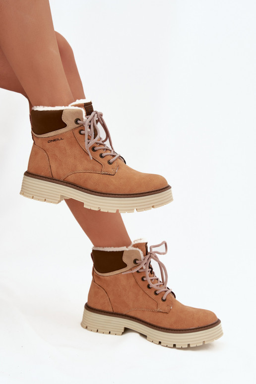 siltināti apavi Sieviešu O'NEILL BENICIA INOMEN HIGH brūnas krāsas siltināti apavi Sieviešu O'NEILL BENICIA INOMEN HIGH brūnas krāsas
