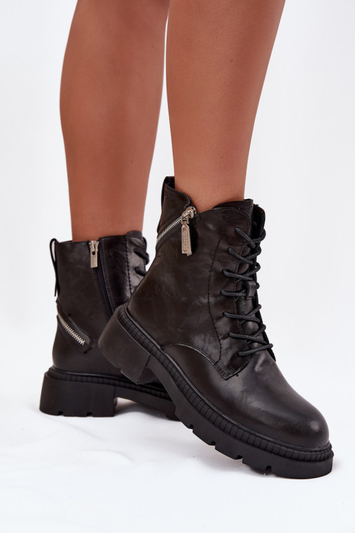 Āda zābaki Sieviešu siltināti Big Star SS274452 melnas krāsas