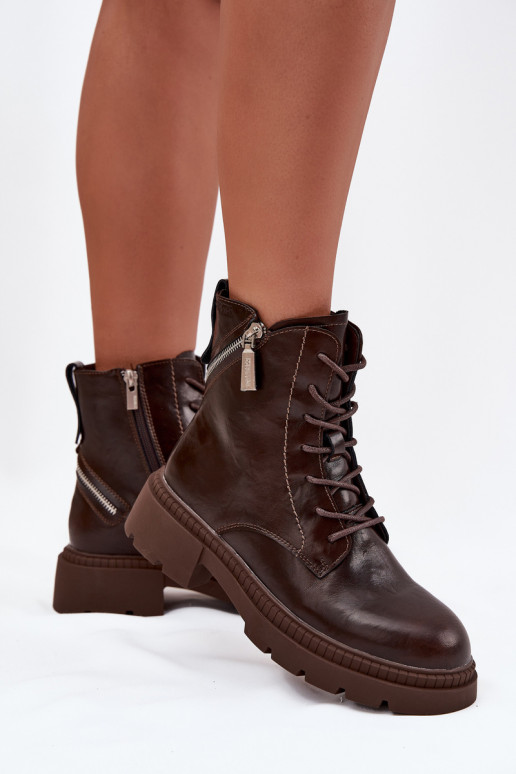 Āda zābaki Sieviešu siltināti Big Star SS274453 brūnas krāsas