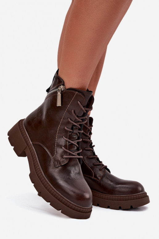 Āda zābaki Sieviešu siltināti Big Star SS274453 brūnas krāsas