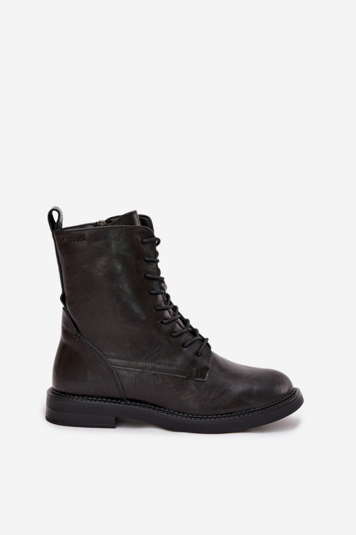 Āda siltināti Sieviešu zābaki Big Star SS274480 melnas krāsas Āda siltināti Sieviešu zābaki Big Star SS274480 melnas krāsas