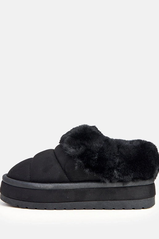 Melni īsie sniega zābaki, siltie ar...