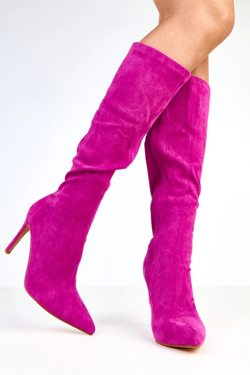 Violeta augstpapēžu zābaki...