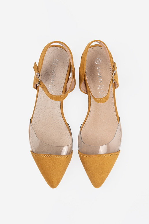 Sinepju krāsas kurpes z zakrytymi palcami