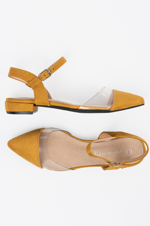 Sinepju krāsas kurpes z zakrytymi palcami