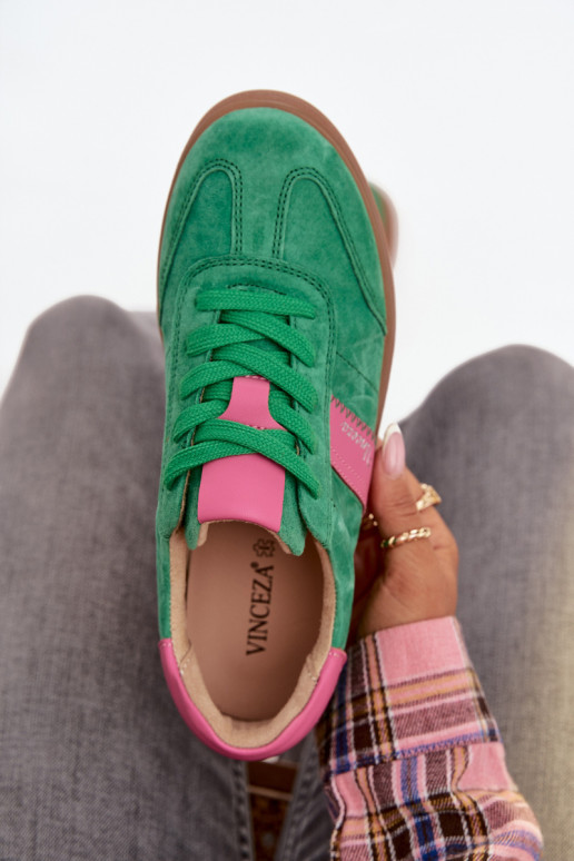 zamša sporta apavi sieviešu Vinceza 79576 zaļā krāsā zamša sporta apavi sieviešu Vinceza 79576 zaļā krāsā