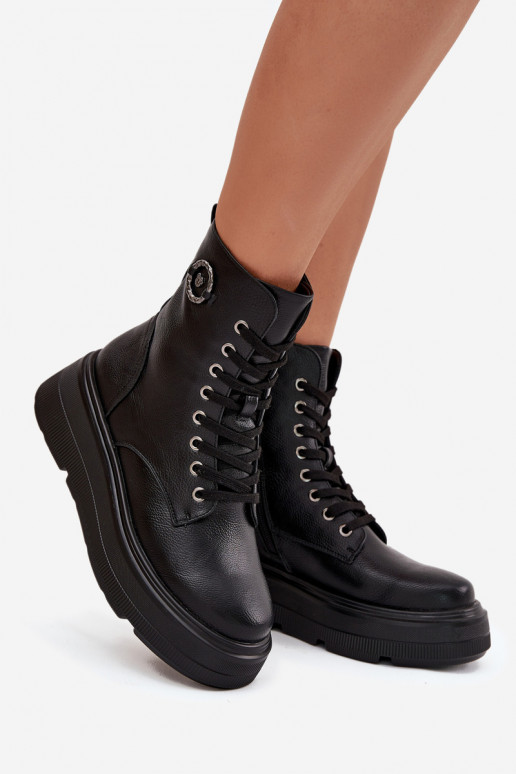 darba sieviešu potīšu zābaki siltināti ar platformu un dekoratīviem elementiem Vinceza 16513 melnā krāsā darba sieviešu potīšu zābaki siltināti ar platformu un dekoratīviem elementiem Vinceza 16513 melnā krāsā