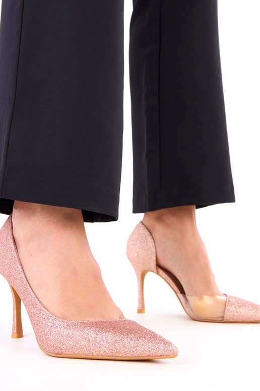 Šampanieša krāsas spīdīgas baleta...