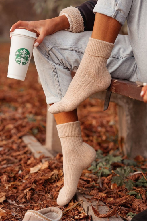 Zeķes Sieviešu INełniane smilšu krāsas