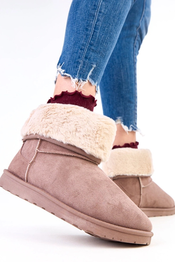 Brūni sniega zābaki ar...