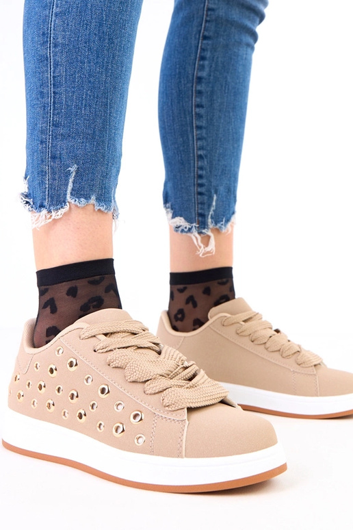 Brūni sporta apavi uz platformas ar...