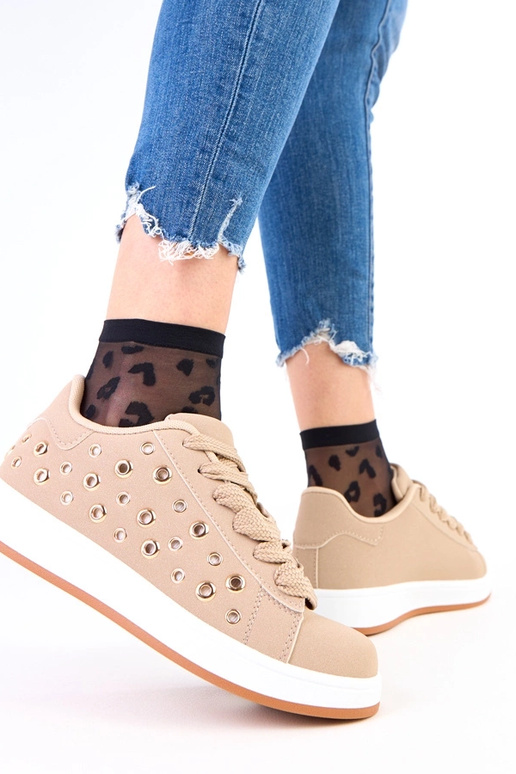 Brūni sporta apavi uz platformas ar...