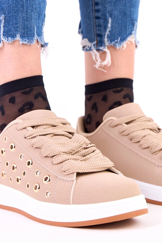 Brūni sporta apavi uz platformas ar...