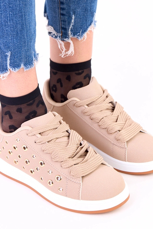 Brūni sporta apavi uz platformas ar...