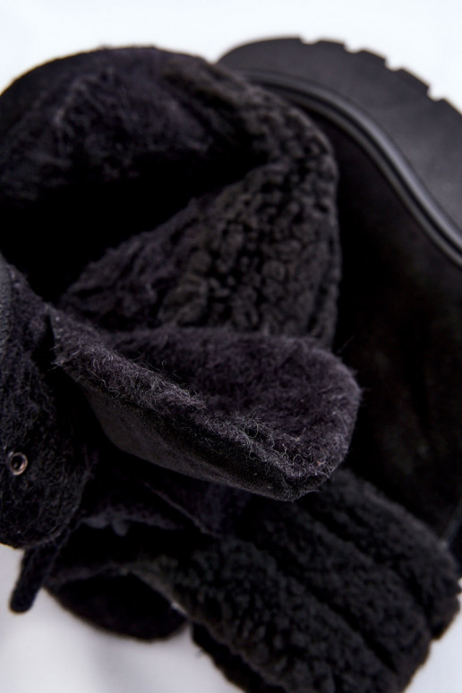 Sieviešu Zamšādas kurpes Uz Ķīļa melnas krāsas Lemar Meniko