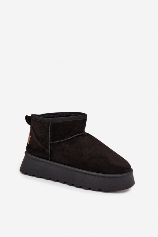 sniega apavi Sieviešu ar platformu melnas krāsas Celyra