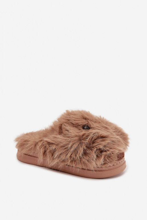 ar kažokādu Kapice Sieviešu Kapibary Haki krāsas Pravelle