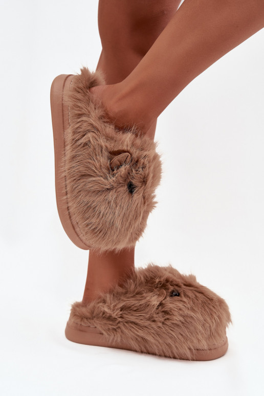 ar kažokādu Kapice Sieviešu Kapibary Haki krāsas Pravelle