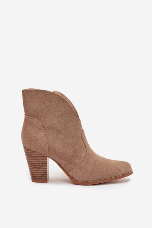 Sieviešu puszābakiEko zamšādau smilšu krāsas Elvirae