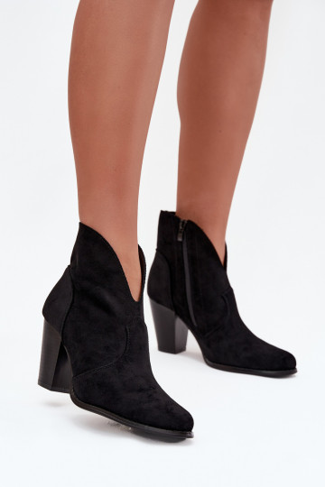 Sieviešu puszābakiEko zamšādau melnas krāsas Elvirae 2