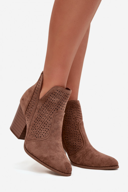 Ažūrs Sieviešu puszābaki S.Barski HY51-060 brūnas krāsas