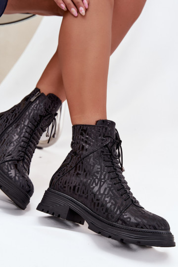 Āda zābaki Sieviešu siltināti Uz pili Artiker 57C2257 melnas krāsas