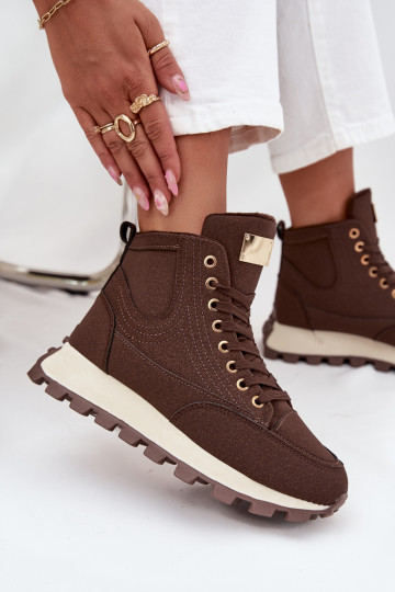 siltināti apavi Sieviešu ar platformu brūnas krāsas Tā irrivira