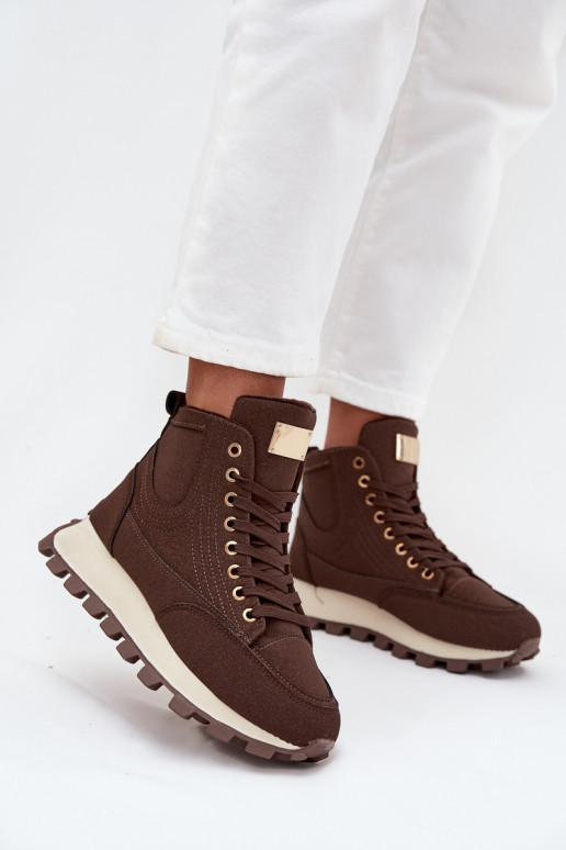 siltināti apavi Sieviešu ar platformu brūnas krāsas Tā irrivira