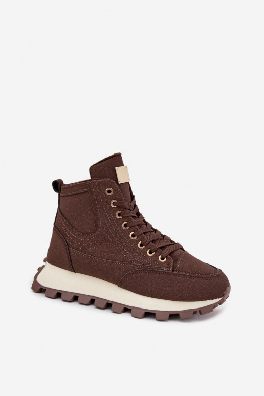 siltināti apavi Sieviešu ar platformu brūnas krāsas Tā irrivira