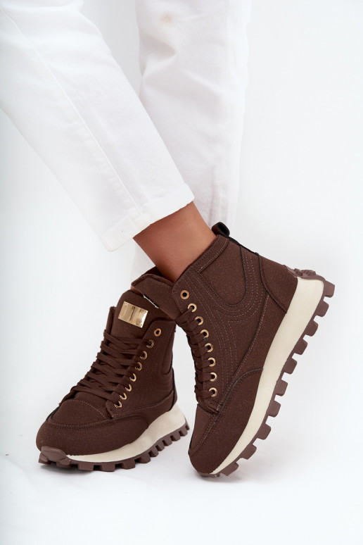 siltināti apavi Sieviešu ar platformu brūnas krāsas Tā irrivira