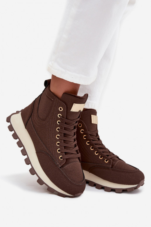 siltināti apavi Sieviešu ar platformu brūnas krāsas Tā irrivira