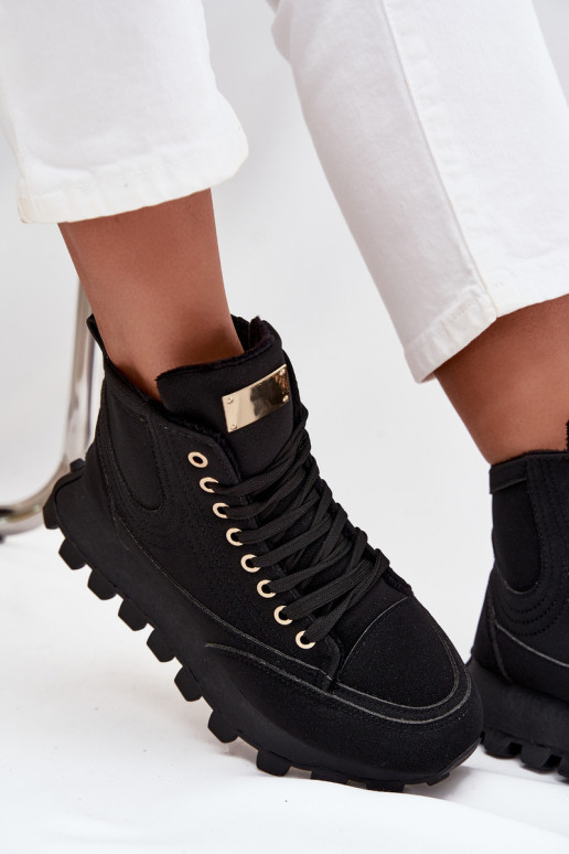 siltināti apavi Sieviešu ar platformu melnas krāsas Tā irrivira