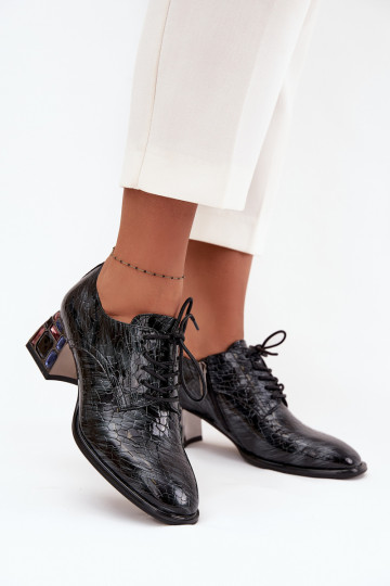 Stilīgi apavi Sieviešu ar papēdi ar mirdzošiem spīdumiem Artiker 57C0072 Pelēkas krāsas 2