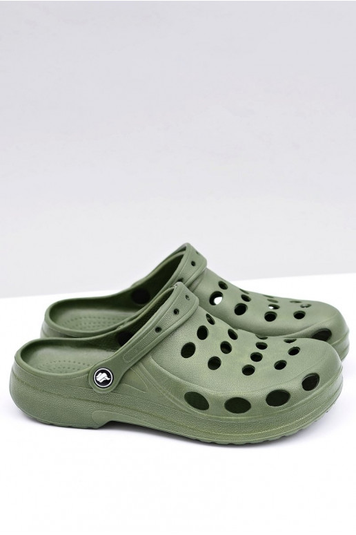 Vīriešu čības dārza un baseina EVA, zaļā krāsā