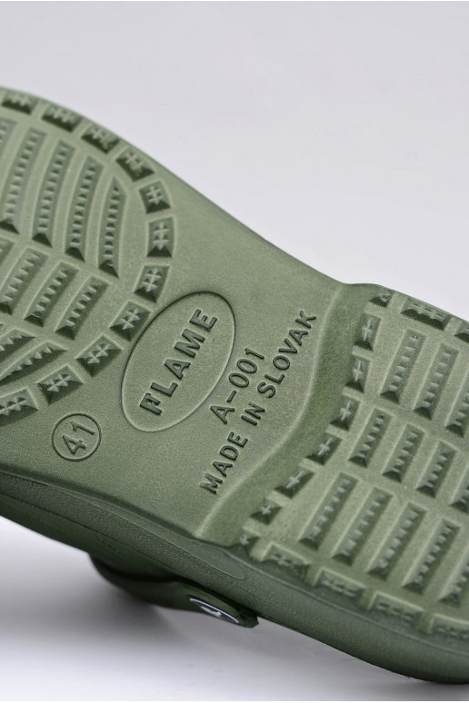 Vīriešu čības dārza un baseina EVA, zaļā krāsā