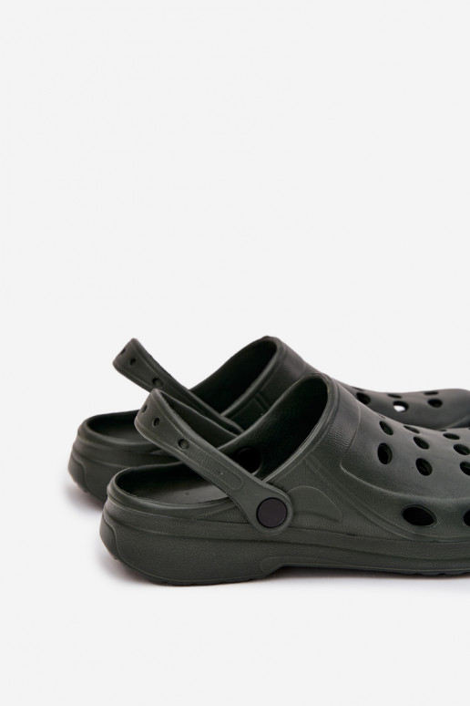 Vīriešu čības dārza un baseina EVA, zaļā krāsā