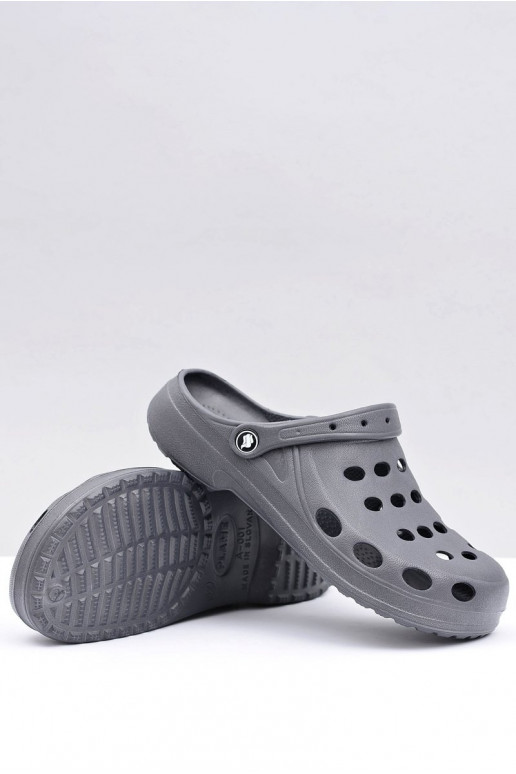 Vīriešu čības dārza un baseina EVA, pelēkā krāsā