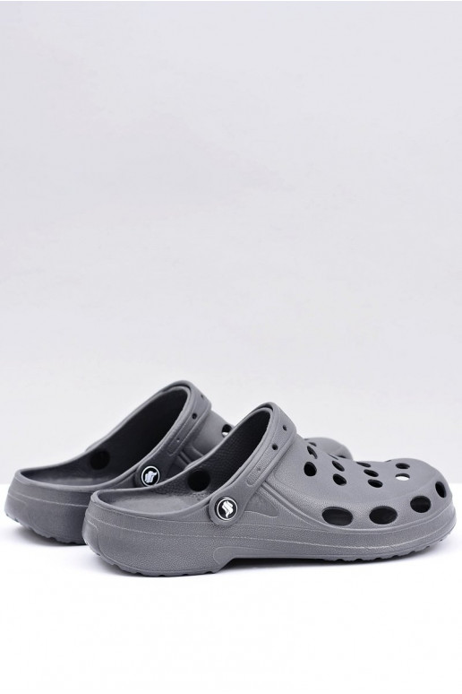 Vīriešu čības dārza un baseina EVA, pelēkā krāsā