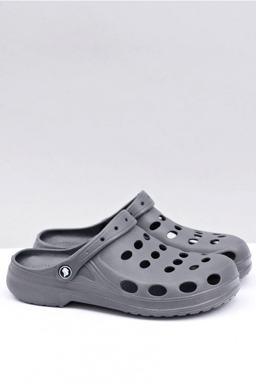 Vīriešu čības dārza un baseina EVA, pelēkā krāsā